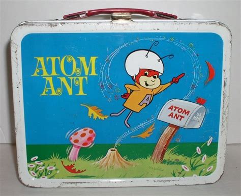 atom ant metal lunch boxes|hanna barbera metal lunch box.